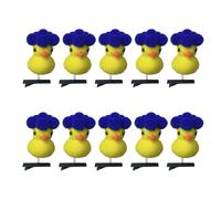 10 pinzas para el pelo de pato amarillo con temática de flores delicadas adecuadas para niños, adolescentes y amantes de los estilos de dibujos animados