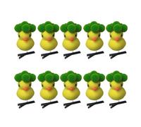 10 pinzas para el pelo de pato amarillo con temática de flores delicadas adecuadas para niños, adolescentes y amantes de los estilos de dibujos animados