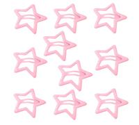 10 pinzas para el pelo en forma de estrella para fotografía de carnaval, para mujeres y niñas, aspecto de dopamina, flequillo antideslizante