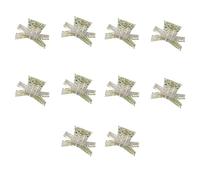 10 pinzas para el pelo transparentes delicadas para mujeres y niñas, pinzas antideslizantes para tomar fotos