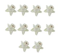 10 pinzas para el pelo transparentes delicadas para mujeres y niñas, pinzas antideslizantes para tomar fotos