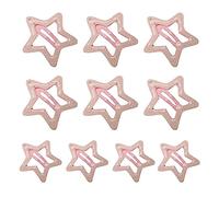 10 pinzas para el pelo Y2K para chicas calientes, color caramelo, con forma de estrella, pasadores de metal para adolescentes, niñas, coletas de caballo, festivales, pasadores para el pelo para la