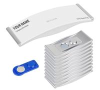 10 placas con nombre, para ropa, placas magnéticas para nombre, etiquetas con imán, personalizables para oficinas, escuelas, reuniones, exposiciones