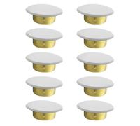 10 placas de cubierta de cabezal de aspersor para boquillas de techo, boquilla interior, cubierta de escudo, placa de cubierta fácil de instalar
