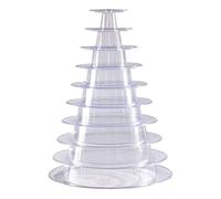 10 plantas, soporte redondo para torre de macarrones, soporte para torre de macarrones, bandeja para tartas, fiesta, boda, estante para presentaciones