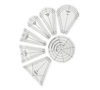 10 plantillas de retazos para placa de Dresden, regla de colcha, herramienta de bricolaje, estilo 1