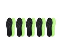 10 plantillas ortopédicas unisex de espuma viscoelástica desodorizantes para zapatos deportivos que absorben el sudor, accesorios suaves para zapatos (color negro, 5 pares, 43-44)