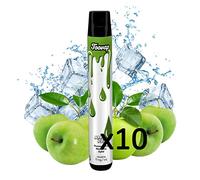 10 Pods Desechables 600 Caladas, Vaper Desechable, Cigarrillo Electrónico Desechable, Sin Nicotina