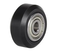 10 poleas de plástico for rodamientos ruedas, modelos pequeños y grandes, engranajes tensores for impresora 3D(Black)