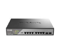 10-PORT DESKTOP GIGABIT POE SURVEILLANCE SWITCH 242W P OE DSS-200G-10MPP/E
