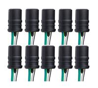 10 Portalámparas T10 W5W WY5W de Goma - para Faros Conector Bombilla Casquillo Bombillas para Coche Moto Quad Scooter Camion Soporte Enchufe Ficha Terminal con cable - W5W W3W WY5W W2,1X9,5D - B563