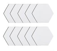 10 posavasos de sublimación para bebidas en blanco, redondo, redondo, corazón, cuadrado, hexagonal, neopreno, para el hogar, cocina, restaurante, uso (forma hexagonal)