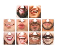 10 Posavasos Faciales Divertidos para Cerveza - Accesorios para Decoración de Fotos