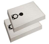 10 Premium Bolsas de aspiradora adecuadas para aspiradoras Metabo ASA 1200, ASA 1202, ASA 32 L | Compatible con Metabo 631665000 | Microfibra | 10 Piezas | Accesorios