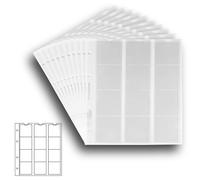 10 Prophila Hojas para Monedas, de 12 divisiones de 44 mm Ø