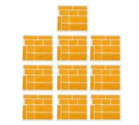 10 protectores de cadena para bicicleta, pegatina protectora para bicicleta resistente a los arañazos, película de protección para el cuadro a prueba de desgaste para bricolaje con (Amarilla)