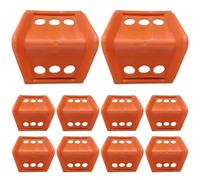 10 protectores de esquinas protectores de esquinas de plástico de 4 pulgadas protectores de bordes para plataforma plana protectores de esquinas para carga de plataforma plana