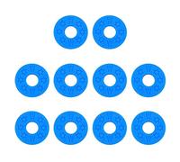 10 protectores de silicona para correa de guitarra, color negro, bloques de goma