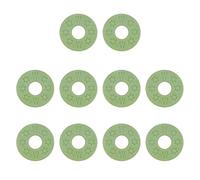 10 protectores de silicona para correa de guitarra, color negro, bloques de goma