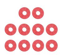 10 protectores de silicona para correa de guitarra, color negro, bloques de goma