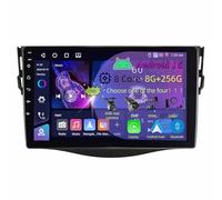 10 Pulgadas Doble DIN Android 15 Radio de Coche para Toyota RAV4 2007-2011 con CarPlay Cámara de Respaldo Controles del Volante Bluetooth GPS Navi Enlace al Espejo(C2 4+32G)