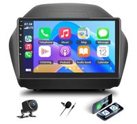 10 Pulgadas Radio 2 DIN para Hyundai IX35 2009-2015 con Carplay Android Auto Pantalla TáCtil para Coche 9 Pulgadas Autoradio Bluetooth Navegación GPS FM/RDS WiFi SWC AHD Android 15 4+64G