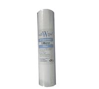 10 pulgadas x 2.5 pulgadas Cartucho de filtro PP de sedimentos de agua - Osmosis inversa, remoción de sedimentos 5 micras - encaja todo caja del filtro de 10 pulgadas estándar