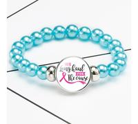 (10) Pulseras de concientización sobre el cáncer de mama con material de dibujos animados mixtos para niños, recuerdo