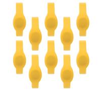 10 pulseras de silicona RFID, pulsera control acceso a prueba agua 13,56 MHz para piscinas, saunas, gimnasios, eventos, ajuste cómodo ajustable con retención de datos 10 años (Amarilla)