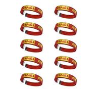 10 pulseras deportivas coloridas de poliéster fáciles de usar, ideales para equipos de fútbol, One Size, como se describe, como se describe