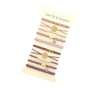 10 pulseras elásticas para el pelo para mujeres y niñas, para bodas, fiestas, tocados, coletas, coletas