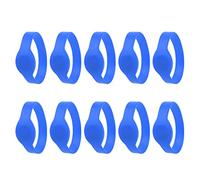 10 Pulseras RFID, Pulsera RFID de 125 Khz, Pulsera RFID de Silicona, IP68, Resistente Al Agua, Tarjeta de Identificación, Tarjeta de Sauna, Pulsera de Control de Acceso para Hotel, Piscina,(Azul)