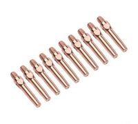 10 puntas conductoras de 45 x 8,8 mm para soplete de soldadura MIG, para cobre Cr-Zr, alimentación de alambre suave, conexión M6 roscada, boquilla de 0,8/1,0/1,2/1,4 mm (0,8 mm)