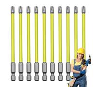 10 puntas de destornillador Phillips, antideslizantes, juego de brocas de cabeza de tornillo, herramientas eléctricas, accesorios de perforación para destornilladores eléctricos, destornilladores