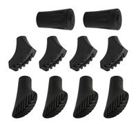 10 puntas de goma para bastones de caminata nórdica y senderismo, Nordic Walking Pads, puntas de goma para bastones de caminar, protectores duraderos para postes de trekking