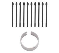 10 Puntas de Repuesto para Bolígrafo Digital EMR para Remarkable 1 2, GalaxyNote 10, Note 20, S6, S6 Lite, S7, S7+ Plus con King Write MR05, Scribe Pen, Pen2 (Black)