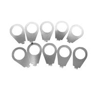 10 punteros de metal para guitarra eléctrica, indicadores de potenciómetro de guitarra, marcadores para precisión de volúmenes, control de tono, almohadilla permanente