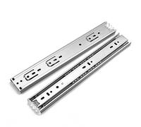 10 & quot; - 22 & quot; Guías para cajones de acero inoxidable Riel de riel para cajones de cierre suave Deslizamiento para gabinetes de tres secciones Deslizadores Herrajes para muebles, Normal 18 pulgadas 45 cm, China