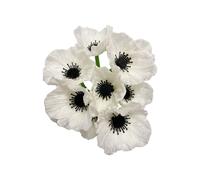 10 Ramos de Flores Artificiales de Amapola de 11 Pulgadas, no se decoloran, Flores Silvestres Falsas de Poliuretano Multicolor para Centro de Mesa de Cocina, jarrón, decoración del hogar, Boda, telón