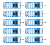 10 ranuras para dinero de Papá Noel, regalo sorpresa de Navidad y organizador de tarjetas, sobres rojos para reuniones familiares, soporte de dinero de Navidad