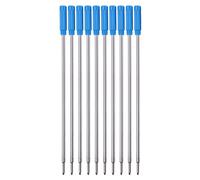 10 recambios de bolígrafo negro/azul, longitud de la mina de 4,5 pulgadas, punta de 1,0 mm, para la mayoría de bolígrafos metálicos de oficina