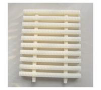 10 Rejillas de desagüe para Piscinas - Filtro de plástico Rectangular Duradero para canaletas de Ducha y cunetas, fácil de Instalar (20 cm de Ancho)