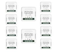 10 relé paso a paso electrónico silencioso 230 V 16 A Step Impulse Relay para iluminación, caja compacta, 40 x 40 x 18 mm, IP20, 1 contacto no, manejable por varios botones