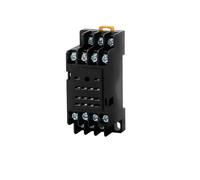 10 relés de control miniatura intermedios CA 12 V CC 24 V CA 220 V HH52P HH53P HH54P HH62P HH63P HH64P MY2P MY2NJ(12V(10PCS),HH54P Base)