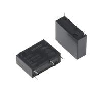 10 relés de potencia de 30 V CC HF46F-005-HS1, HF46F-012-HS1, HF46F-024-HS1, 5 A, 250 V CA, 4 pines, 5 V, 12 V, 24 V CC(HF46F-05-HS1)