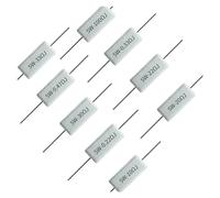 10 resistencias de cemento 5% 5W resistencia de potencia 0R47 0R5 0R6 4R 4R3 4R7 5R 5R1 4 4,3 4,7 5 5,1 43 47 50 51 470 510 RK ohmios(5W 0.47R 10pcs)