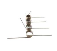 10 resortes de torsión de acero inoxidable 304 de 0,8 mm de diámetro, tipo V, 3/6/9 vueltas, 90/60 grados, resorte de reinicio personalizado de metal.(0.8mm(90°)/4.8mm(6 laps),4.5mm)