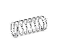 10 resortes pequeños, diseño de compresión, acero inoxidable 304, diámetro del alambre 1,6 mm, piezas de repuesto,tono plateado,20x1,6x25 mm