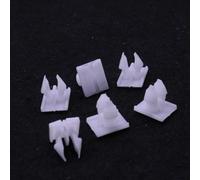 10 retenedores de panel superior de nailon blanco 51-71-8-108-613 51718108613 para BMW 318i 318is 318ti 320i 323i 325i 328i 525i 530i 740i 750i M3