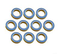 10 Rodamientos Buje 16x27x7mm para acero MTB 10 Rodamientos Buje | para modelo 16277-2RS, ajuste para preciso, eje , para resistencia desgaste, ciclismo